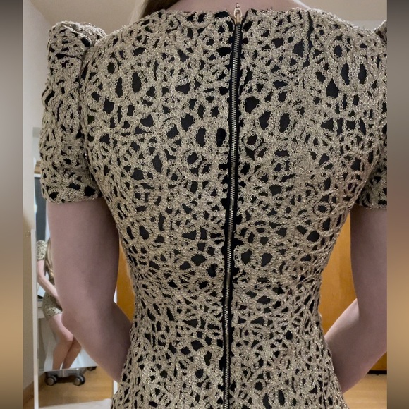 Gold & Black Marciano Party Dress - Picture 5 of 7